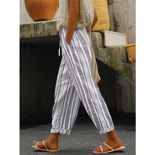 Striped Casual Loose Pants