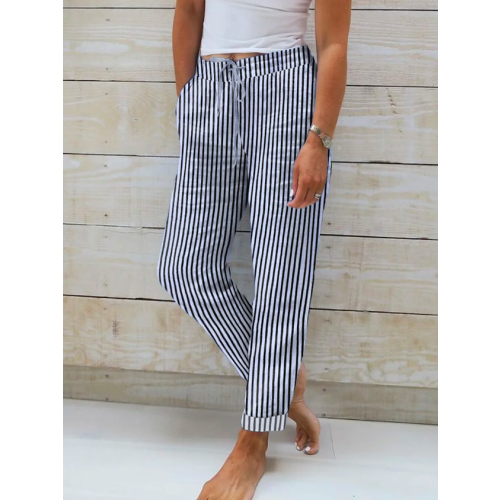 Casual Striped Loose Pants