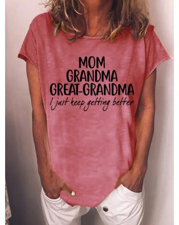 Gift For Great-Grandma Mom Grandma Great-Grandma Womens T-Shirt